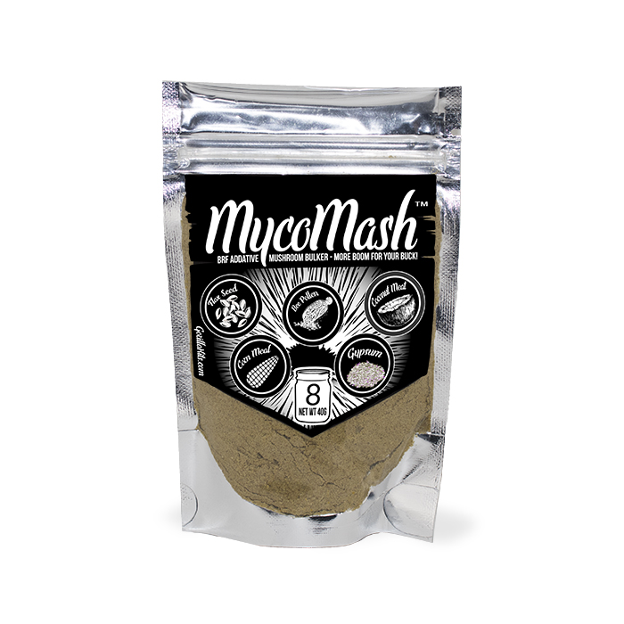 MycoMash™ 8 Mushroom Bulking nutrients PF/BRF TEK mix in 8x-half pint jar recipe