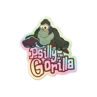 Psilly Gorilla™ Holographic Limited Edition Die Cut Sticker - Gorilla Mushrooms™ - Psilly Gear™