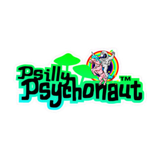 Psilly Psychonaut™ Bumper Sticker size decal - Gorilla Mushrooms™ Premium Mushroom Grow Kits & Supplies