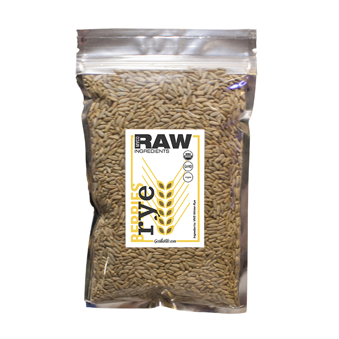 MycoRAW™ Rye Berries 8oz - DIY Grain Spawn Bags or Grain Spawn Jars - Gorilla Mushrooms™