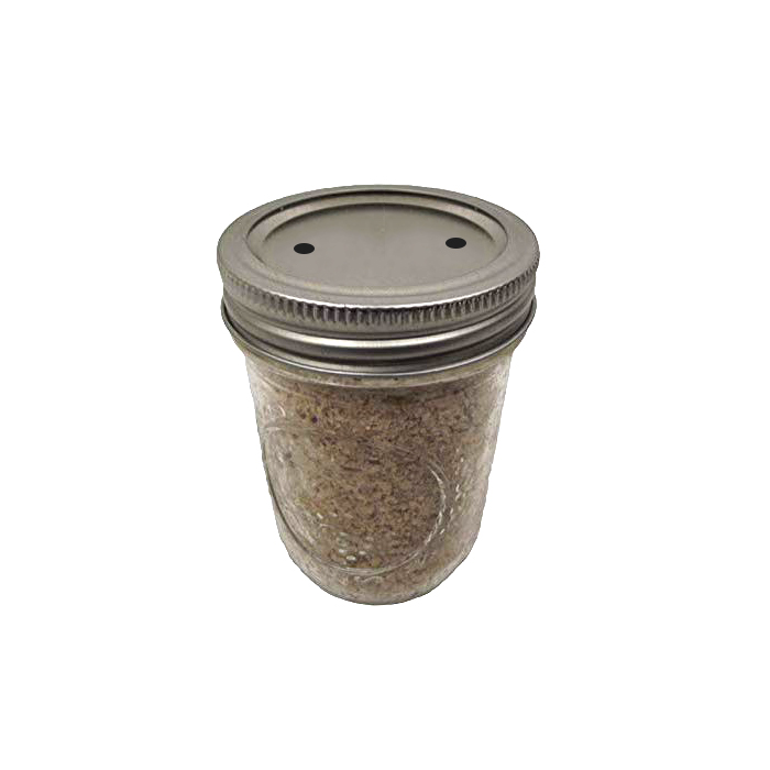 PF Tek Jars for mushroom growing - BRF Jar - 8oz - Half Pint 2 holes for inoculation - Gorilla Mushrooms™
