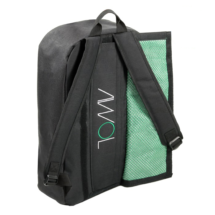 AWOL CARGO Backpack 886112 Rear Velcro flap view - Mushroom Storage Bag - Smell proof - Gorilla Mushrooms™
