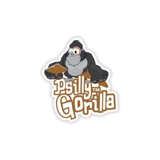 Psilly Gorilla™ 3" Die Cut Sticker v3 - 4884961 - Psilly Gear™ - Gorilla Mushrooms™