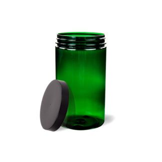 32 oz Dark Green Mushroom Storage Jar with Lid - Gorilla Mushrooms™